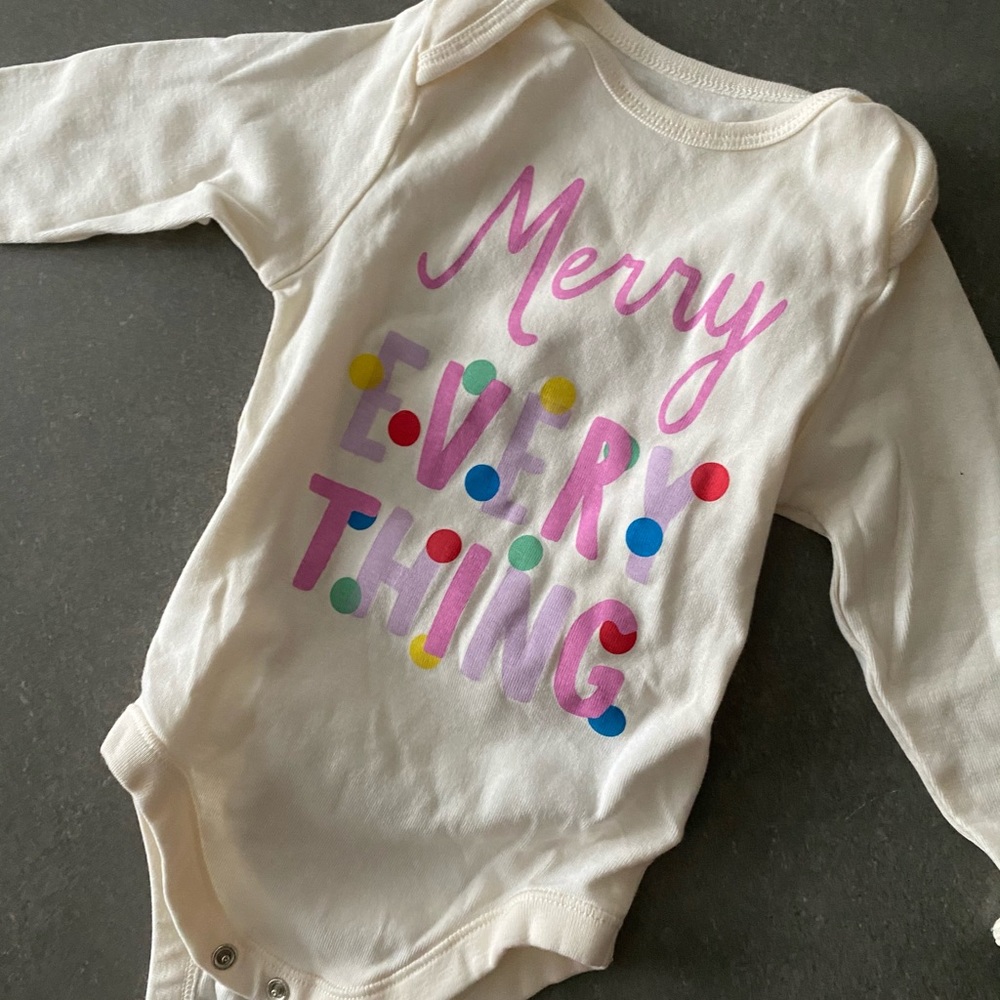 Christmas Long Sleeve Onesie | 18-24M